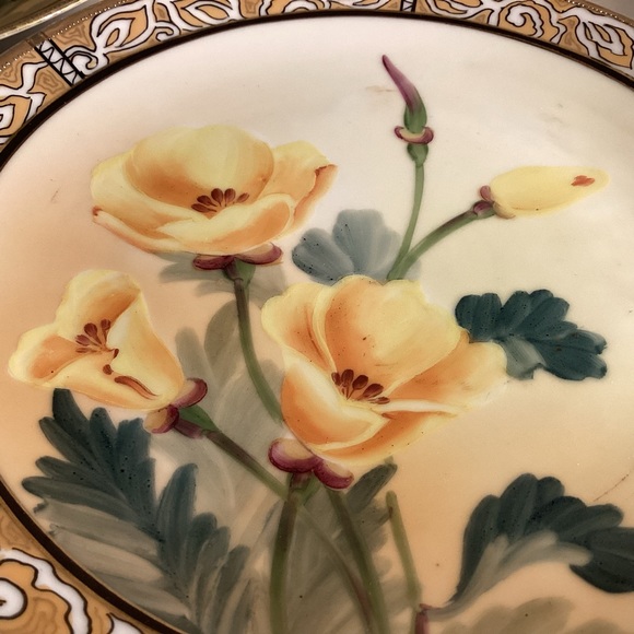 Set of 4 Nippon hand painted plates - Picture 5 of 6